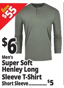 Ocean State Job Lot Men's Super Soft Sleeve T-Shirt offer