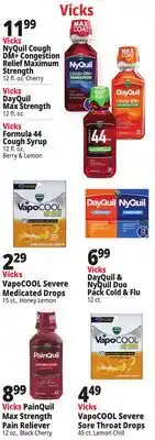 Ocean State Job Lot Vicks Nyquil Cough DM + Congestion Relief Maximum Strength offer