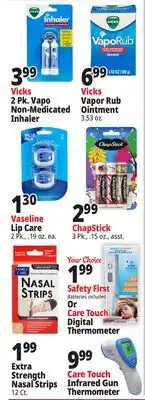 Ocean State Job Lot Vicks 2 Pk. Vapo Non-Medicated Inhaler offer