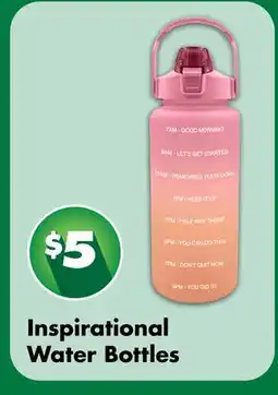 Dollar Tree Inspirational Water Bottles offer