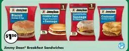 Dollar Tree Jimmy Dean Breakfast Sandwiches offer