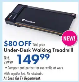 Boscov's Under-Desk Walking Treadmill offer