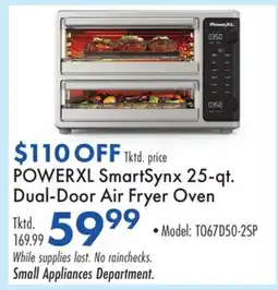 Boscov's POWERXL SmartSynx 25-qt. Dual-Door Air Fryer Oven offer