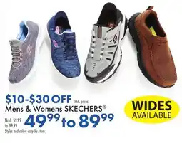 Boscov's Mens & Womens SKECHERS offer