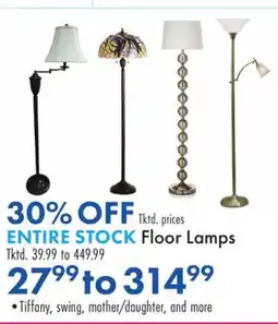 Boscov's ENTIRE STOCK Floor Lamps offer