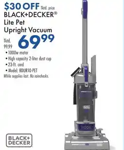 Boscov's BLACK + DECKER Lite Pet Upright Vacuum offer