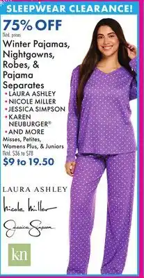 Boscov's Winter Pajamas, Nightgowns, Robes, & Pajama Separates offer