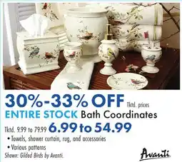 Boscov's ENTIRE STOCK Bath Coordinates offer