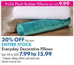 Boscov's ENTIRE STOCK Everyday Decorative Pillows offer