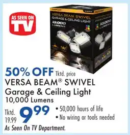 Boscov's VERSA BEAM SWIVEL Garage & Ceiling Light offer