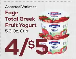 DeCicco & Sons Fage Total Greek Fruit Yogurt offer