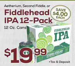 DeCicco & Sons Fiddlehead IPA 12-Pack offer