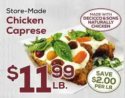 DeCicco & Sons Chicken Caprese offer