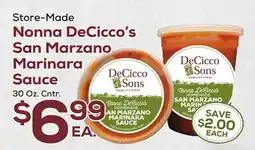DeCicco & Sons Nonna DeCicco's San Marzano Marinara Sauce offer