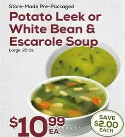 DeCicco & Sons Potato Leek or White Bean & Escarole Soup offer