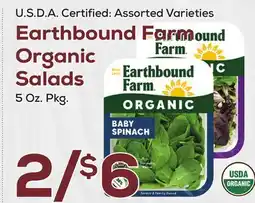 DeCicco & Sons Earthbound Farm Organic Salads offer