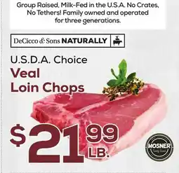 DeCicco & Sons Veal Loin Chops offer