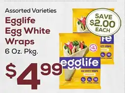 DeCicco & Sons Egglife Egg White Wraps offer