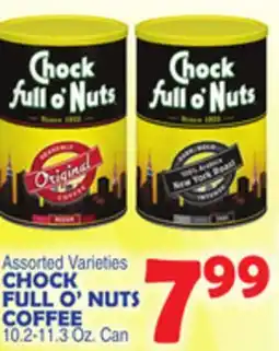 Bravo Supermarkets CHOCK FULL O'NUTS COFFEE offer