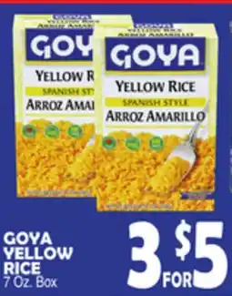 Bravo Supermarkets GOYA YELLOW RICE offer