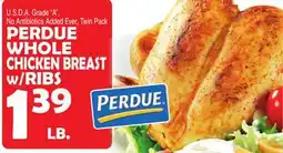 Bravo Supermarkets PERDUE WHOLE CHICKEN BREAST w/RIBS offer