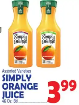 Bravo Supermarkets SIMPLY ORANGE JUICE offer