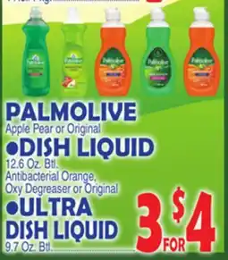 Bravo Supermarkets PALMOLIVE Apple Pear or Original • DISH LIQUID 12.6 Oz. Btl. Btl offer
