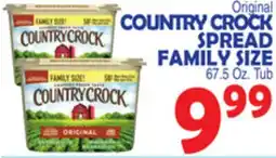 Bravo Supermarkets COUNTRY CROCK SPREAD FAMILY SIZE offer