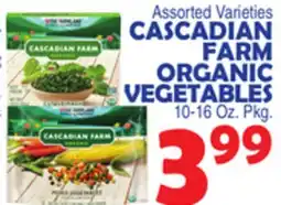 Bravo Supermarkets CASCADIAN FARM ORGANIC VEGETABLES 10-16 Oz. Pkg offer