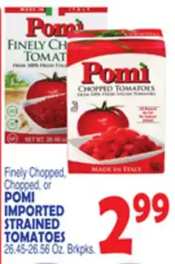 Bravo Supermarkets POMI IMPORTED STRAINED TOMATOES offer