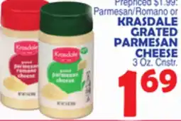 Bravo Supermarkets KRASDALE GRATED PARMESAN CHEESE offer