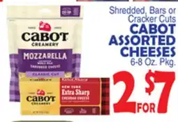 Bravo Supermarkets CABOT ASSORTED CHEESES offer