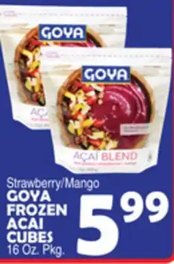 Bravo Supermarkets GOYA FROZEN ACAI CUBES offer