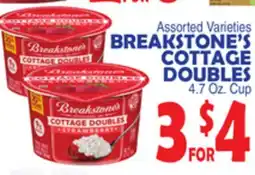 Bravo Supermarkets BREAKSTONE'S COTTAGE DOUBLES offer