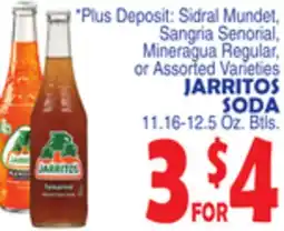 Bravo Supermarkets JARRITOS SODA offer