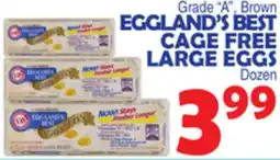 Bravo Supermarkets EGGLAND'S BEST CAGE FREE LARGE EGGS offer