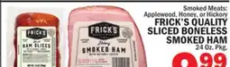 Bravo Supermarkets FRICK'S QUALITY SLICED BONELESS SMOKED HAM offer