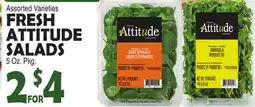 Bravo Supermarkets FRESH ATTITUDE SALADS offer