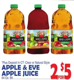 Bravo Supermarkets APPLE & EVE APPLE JUICE offer
