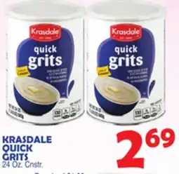 Bravo Supermarkets KRASDALE QUICK GRITS offer