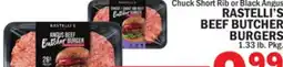 Bravo Supermarkets RASTELLI'S BEEF BUTCHER BURGERS offer