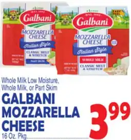 Bravo Supermarkets GALBANI MOZZARELLA CHEESE offer