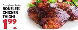 Bravo Supermarkets BONELESS CHICKEN THIGHS offer