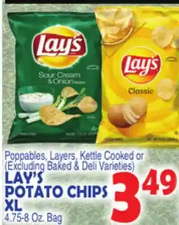 Bravo Supermarkets LAY'S POTATO CHIPS XL offer