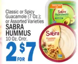 Bravo Supermarkets SABRA HUMMUS 10 Oz. Cntr offer