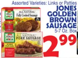Bravo Supermarkets JONES GOLDEN BROWN SAUSAGE offer