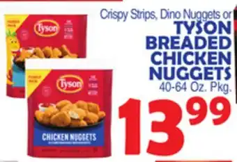 Bravo Supermarkets TYSON BREADED CHICKEN NUGGETS offer