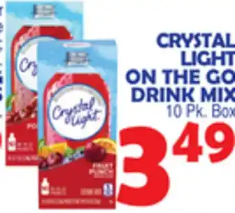 Bravo Supermarkets CRYSTAL LIGHT ON THE GO DRINK MIX offer