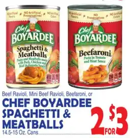 Bravo Supermarkets CHEF BOYARDEE SPAGHETTI & MEATBALLS offer