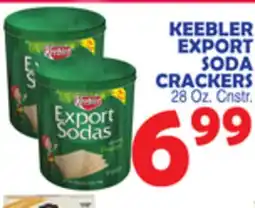 Bravo Supermarkets KEEBLER EXPORT SODA CRACKERS offer